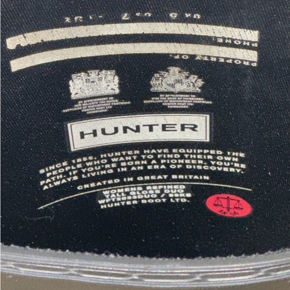 Hunter Black Rain Boots size 7 - Picture 8 of 9